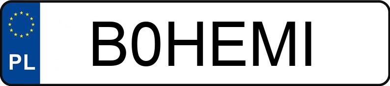 Numer rejestracyjny B0HEMI posiada CHRYSLER 300S