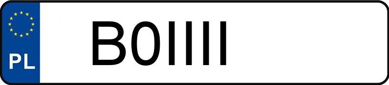 Numer rejestracyjny B0IIII posiada FORD Focus 2.3 EcoBoost MR`18 E6 ST Edition