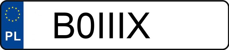 Numer rejestracyjny B0IIIX posiada BMW X5 Diesel MR`14 E6 F85 M50d Step