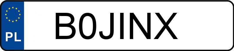 Numer rejestracyjny B0JINX posiada RENAULT FLUENCE