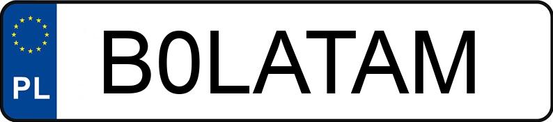 Numer rejestracyjny B0LATAM posiada AUDI SQ5 SPORTBACK Numer rejestracyjny B0LATAM posiada AUDI SQ5 SPORTBACK