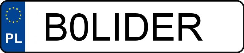 Numer rejestracyjny B0LIDER posiada TOYOTA AYGO Numer rejestracyjny B0LIDER posiada TOYOTA AYGO