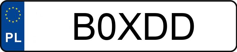 Numer rejestracyjny B0XDD posiada BMW 420 Coupe Diesel MR`13 E5 F32 xDrive