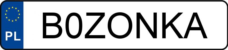 Numer rejestracyjny B0ZONKA posiada BMW 530 Diesel Kat. MR`01 E39 530 Diesel Kat. MR`01 E39