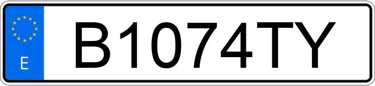 Numer rejestracyjny B1074TY posiada HONDA CIVIC 1.4I