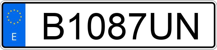 Numer rejestracyjny B1087UN posiada FORD ESCORT