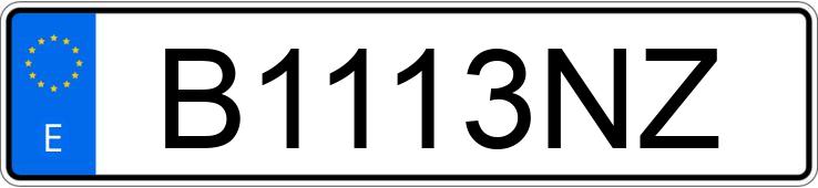 Numer rejestracyjny B1113NZ posiada NISSAN SUNNY