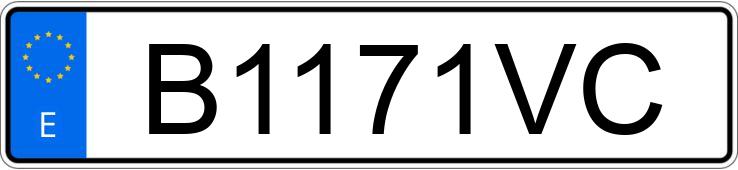 Numer rejestracyjny B1171VC posiada SAAB 9-3