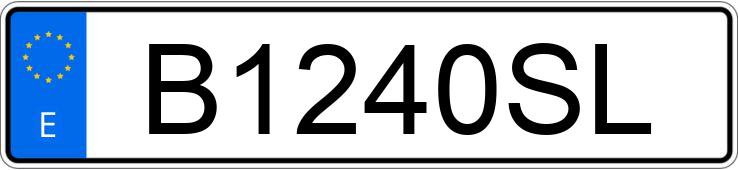 Numer rejestracyjny B1240SL posiada SEAT CORDOBA