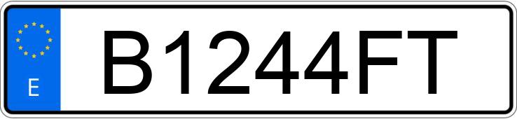 Numer rejestracyjny B1244FT posiada OPEL CORSA