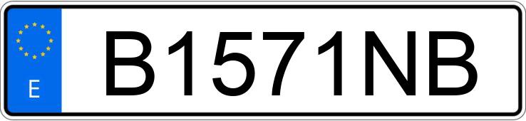 Numer rejestracyjny B1571NB posiada BMW SERIE 5