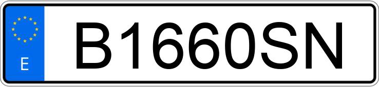 Numer rejestracyjny B1660SN posiada HONDA CRX Numer rejestracyjny B1660SN posiada HONDA CRX