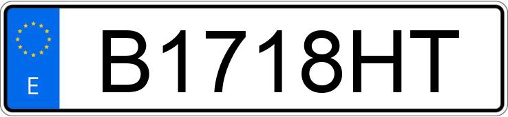 Numer rejestracyjny B1718HT posiada FORD ESCORT