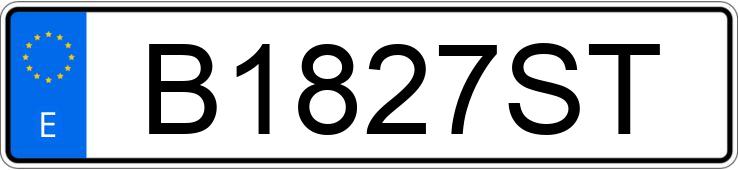 Numer rejestracyjny B1827ST posiada SEAT IBIZA