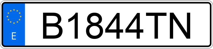 Numer rejestracyjny B1844TN posiada MITSUBISHI MONTERO