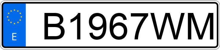 Numer rejestracyjny B1967WM posiada CITROEN XSARA