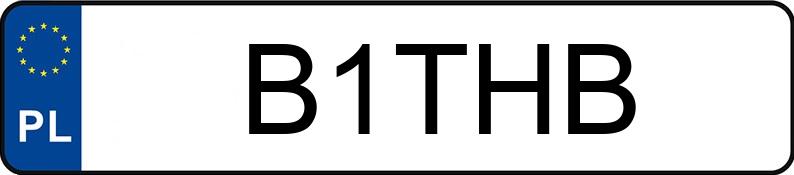 Pirat drogowy w pojeździe o numerach rejestracyjnych B1THB