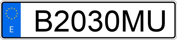 Numer rejestracyjny B2030MU posiada MAZDA 323 Numer rejestracyjny B2030MU posiada MAZDA 323