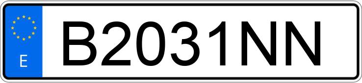 Numer rejestracyjny B2031NN posiada FORD ESCORT