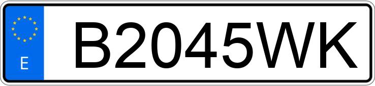 Numer rejestracyjny B2045WK posiada SEAT AROSA