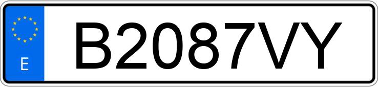 Numer rejestracyjny B2087VY posiada SUZUKI VITARA Numer rejestracyjny B2087VY posiada SUZUKI VITARA