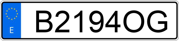 Numer rejestracyjny B2194OG posiada BERTONE FREECLIMBER