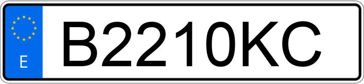 Numer rejestracyjny B2210KC posiada CITROEN C-15