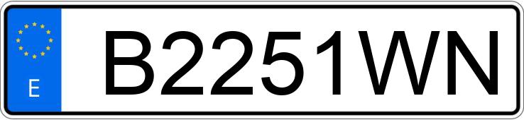 Numer rejestracyjny B2251WN posiada OPEL ZAFIRA Numer rejestracyjny B2251WN posiada OPEL ZAFIRA