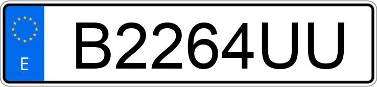 Numer rejestracyjny B2264UU posiada SEAT CORDOBA