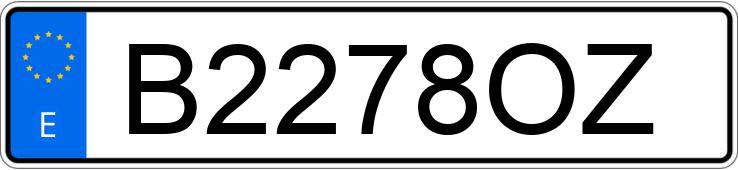 Numer rejestracyjny B2278OZ posiada PEUGEOT 405 Numer rejestracyjny B2278OZ posiada PEUGEOT 405