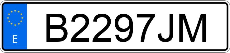 Numer rejestracyjny B2297JM posiada RENAULT 5