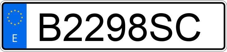 Numer rejestracyjny B2298SC posiada MERCEDES 320 (124)