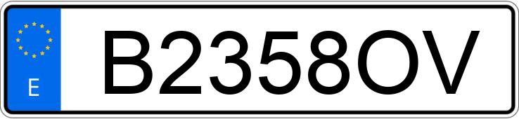 Numer rejestracyjny B2358OV posiada BMW R 100