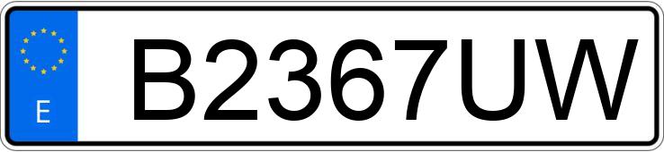 Numer rejestracyjny B2367UW posiada BMW SERIE 5