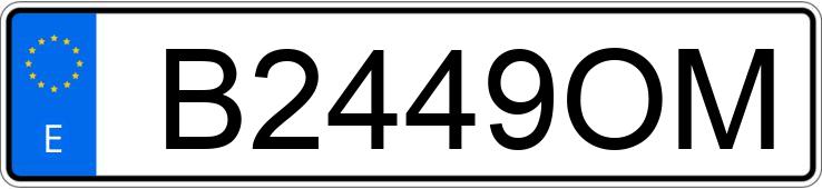 Numer rejestracyjny B2449OM posiada AUDI 80 Numer rejestracyjny B2449OM posiada AUDI 80