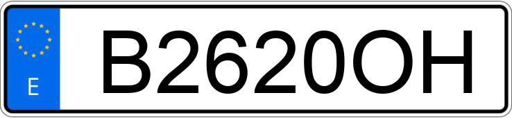 Numer rejestracyjny B2620OH posiada HARLEY DAVIDSON SOFTAIL