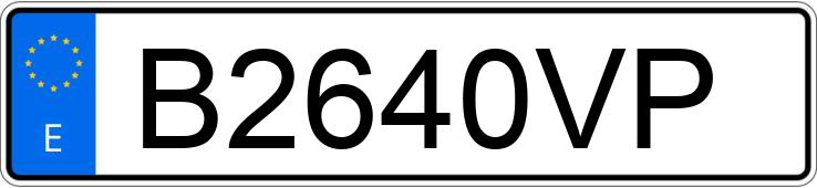 Numer rejestracyjny B2640VP posiada SEAT IBIZA