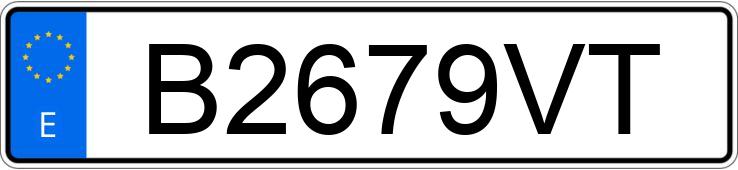 Numer rejestracyjny B2679VT posiada PIAGGIO COMMERCIAL PORTER