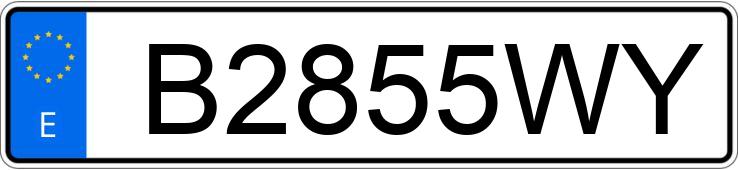Numer rejestracyjny B2855WY posiada HONDA CBR 600