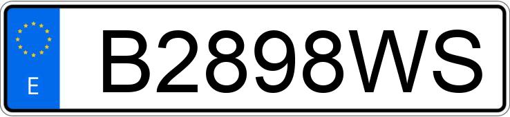 Numer rejestracyjny B2898WS posiada SUZUKI GSXR 750 Numer rejestracyjny B2898WS posiada SUZUKI GSXR 750