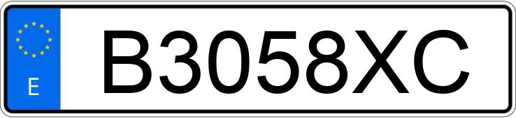 Numer rejestracyjny B3058XC posiada VOLKSWAGEN GOLF Numer rejestracyjny B3058XC posiada VOLKSWAGEN GOLF