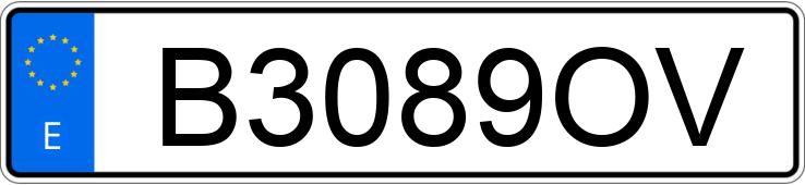 Numer rejestracyjny B3089OV posiada FORD ESCORT 1.6 CLX