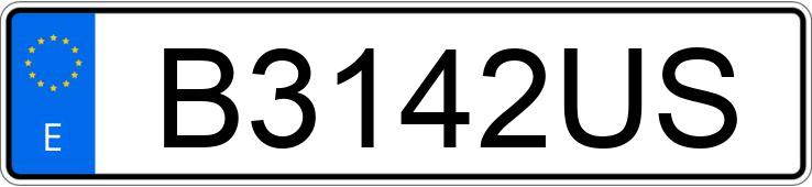 Registreringsnummeret B3142US har TOYOTA COROLLA GLI 1.6