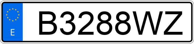 Numer rejestracyjny B3288WZ posiada RENAULT MEGANE Numer rejestracyjny B3288WZ posiada RENAULT MEGANE