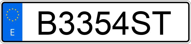 Numer rejestracyjny B3354ST posiada SEAT IBIZA Numer rejestracyjny B3354ST posiada SEAT IBIZA