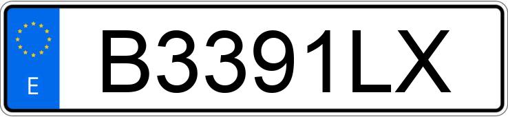 Numer rejestracyjny B3391LX posiada BMW SERIE 3