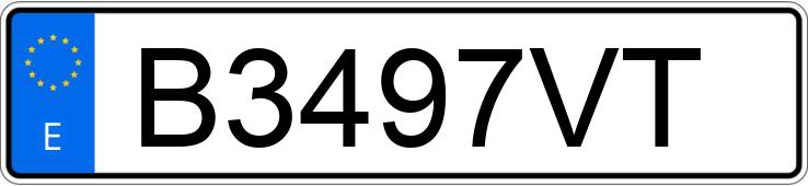 Pirat drogowy w pojeździe o numerach rejestracyjnych B3497VT