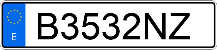 Numer rejestracyjny B3532NZ posiada TOYOTA CELICA Numer rejestracyjny B3532NZ posiada TOYOTA CELICA