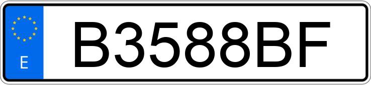 Numer rejestracyjny B3588BF posiada Citroen GS PALAS