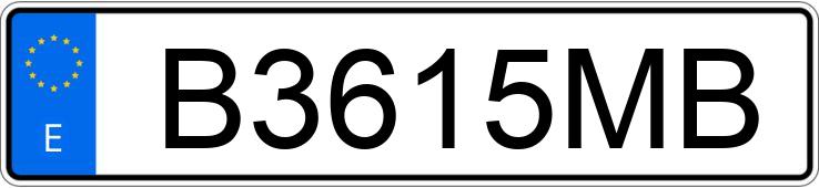 Numer rejestracyjny B3615MB posiada SEAT IBIZA